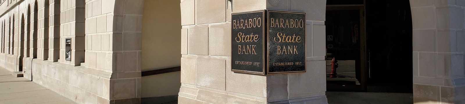 front doors of main bank